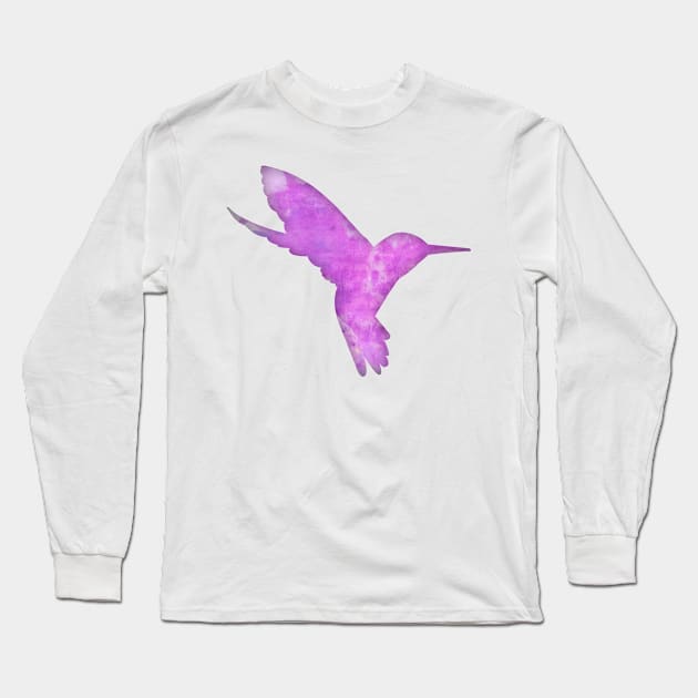 Humming Bird Long Sleeve T-Shirt by Bethany-Bailey